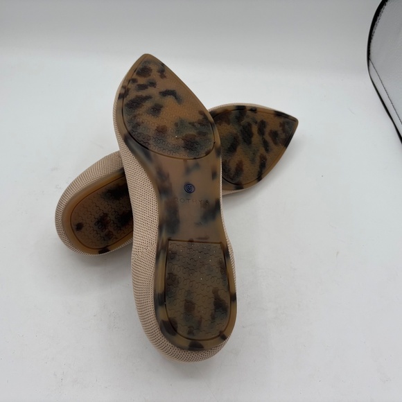 Rothy's The Point II Pointed Toe Flat US 11.5 Tan Beige Ecru - Picture 5 of 11